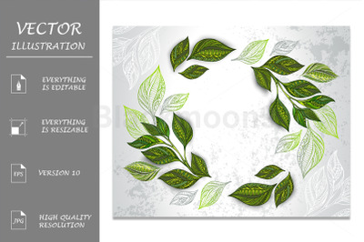 Composition of Patterned Tea Leaves