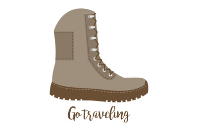 Travelling high shoe icon