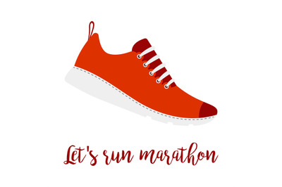 Lets run marathon style shoe