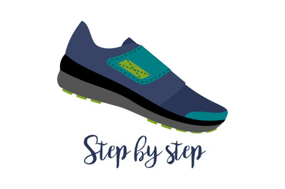 Shoes with text step by step