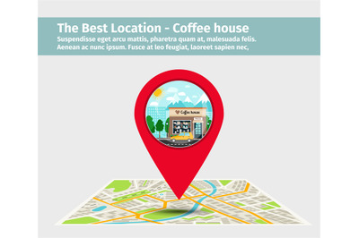 The best location coffee house