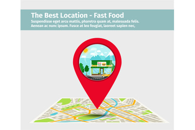 The best location fast food