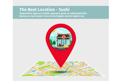 The best location sushi