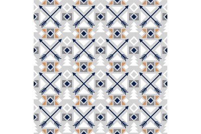 Arrows colored ethnic seamless pattern