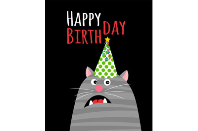 Happy birthday cat card