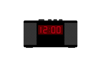 Black alarm clock