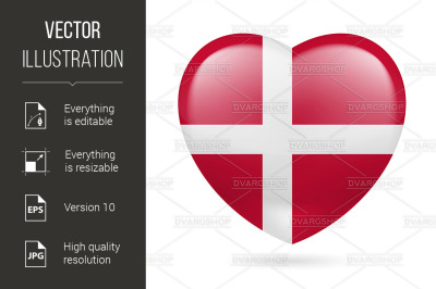 Heart icon of Denmark