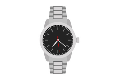 Classical grey hands watch for man