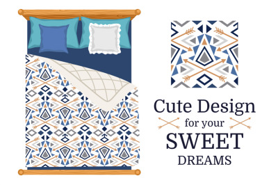 Cute design for bed linen