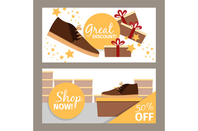 Men winter shoe store flyers