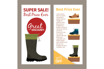 Men autumn boots vertical flyers