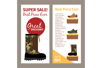 Mens military autumn boots vertical flyers