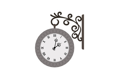 Street vintage wall clock