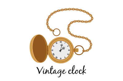 Vintage gold watch icon