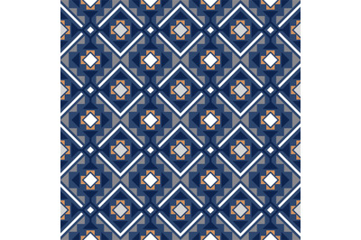 Decorative geometric pattern in blue