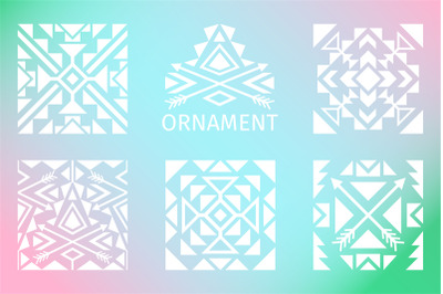 Ornamental squares set