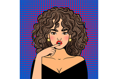 Wow pop art girl