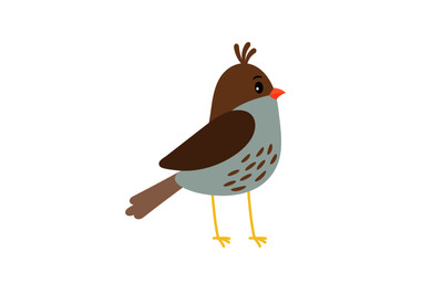 Cute little bird icon