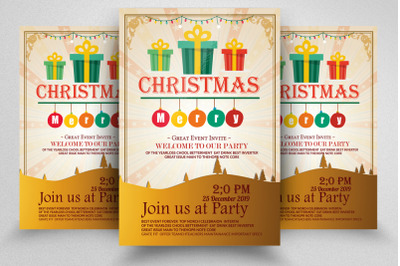 Merry Christmas Flyer Template