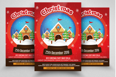 Merry Christmas Event Flyer Template