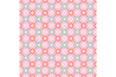 Decorative geometric pattern in pink