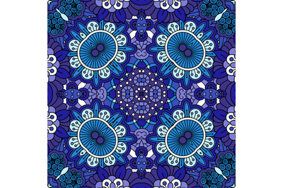 Floral blue decorative doolde background