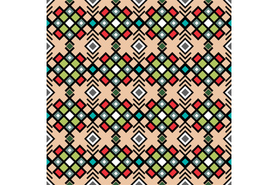 Geometric pattern in vitnage colors