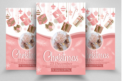 Christmas Greeting Flyer Template