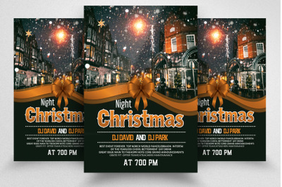 Christmas Party Night Flyer Template