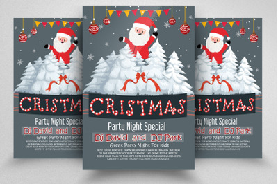 Christmas Party Night Flyer Template