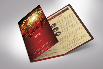 Candle Light Tri-fold Brochure