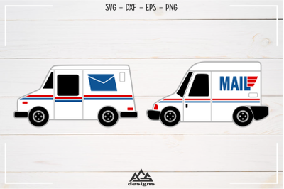Mail Truck Svg Design