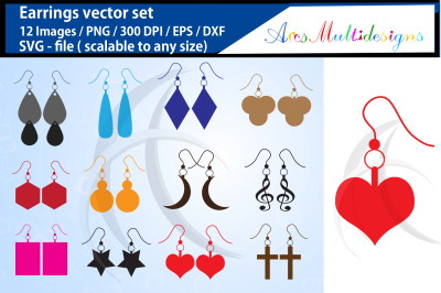 earrings svg graphics / vector earrings