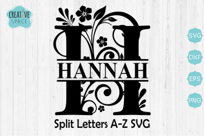 Split Monogram Letters