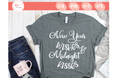 New Year Wishes And Midnight Kisses SVG
