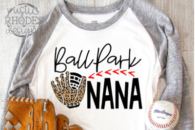 Ball Park Nana {Cheetah Glove} SVG / PNG Cut File
