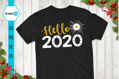 Hello 2020, New Year Svg