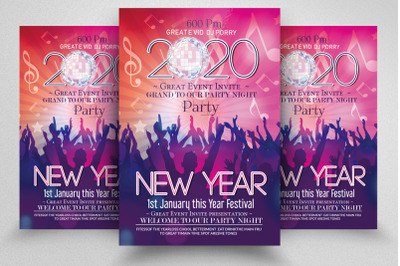 Happy New Year Flyer Template