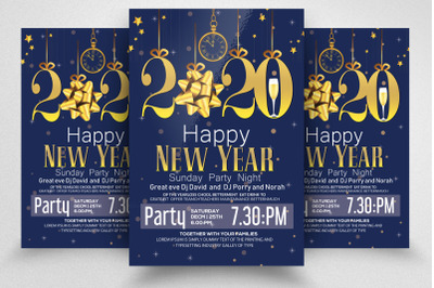 Happy New Party Night Year Flyer