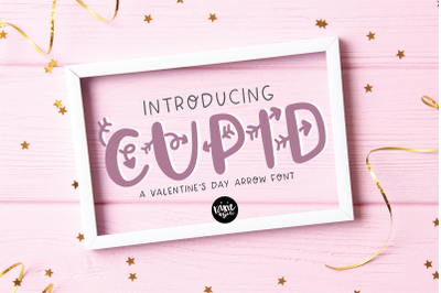 CUPID a Valentine Arrow Font