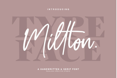 Millton - Font Duo