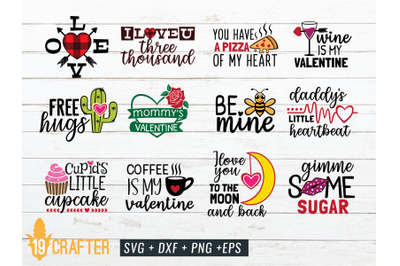 valentine day SVG craft bundle volume 1