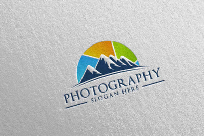 Mountain Camera Photography Logo 13