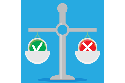 Weigh solutions. Scales and choice