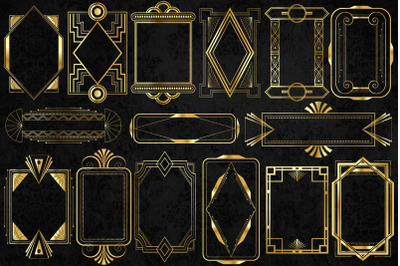 Gold Art Deco Frames