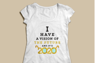 2020 Vision New Year | Applique Embroidery