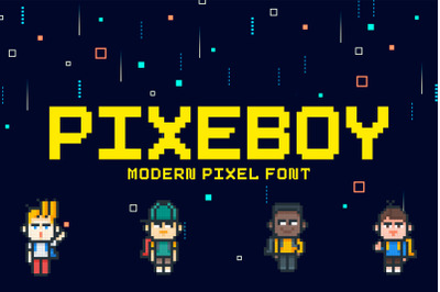 Pixeboy Pixel Typeface