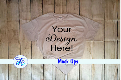 Gildan Ice Gray Mock Up Shirts