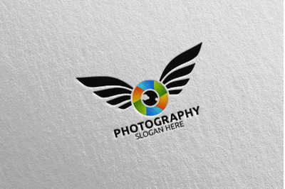 Fly Wing Camera Photography Logo 43