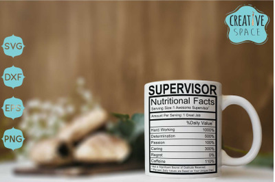 Supervisor Nutritional Facts